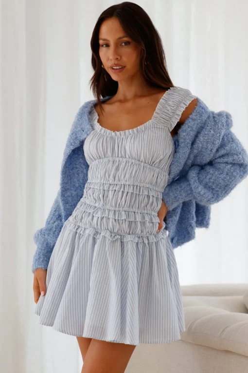 Ice Queen Knit Cardigan Blue