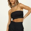 In Hindsight Crop Top Black