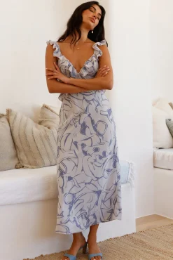 In Wonderland Maxi Dress Blue