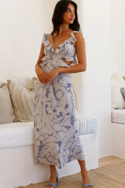 In Wonderland Maxi Dress Blue