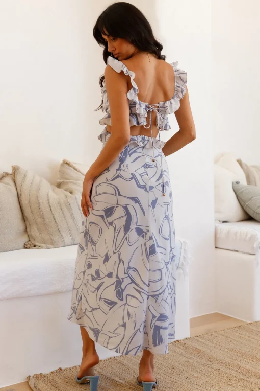 In Wonderland Maxi Dress Blue
