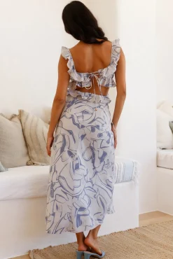 In Wonderland Maxi Dress Blue