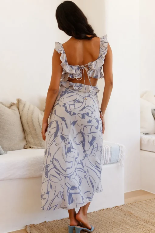 In Wonderland Maxi Dress Blue