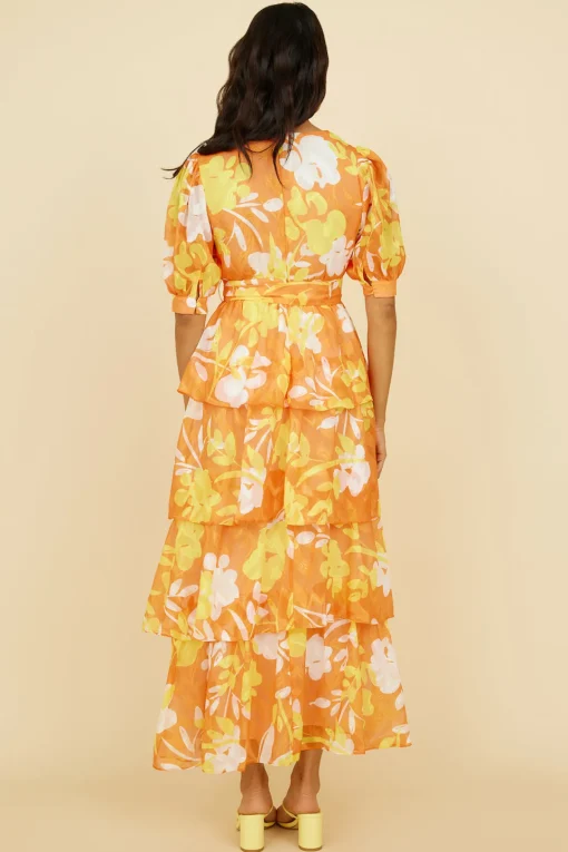 Inflorescence Maxi Dress Yellow