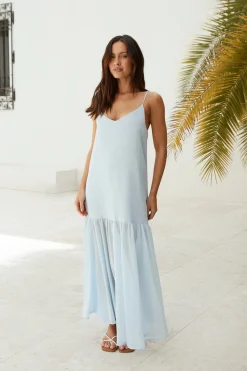 Island Rhythm Maxi Dress Blue