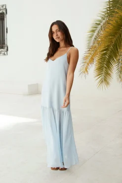 Island Rhythm Maxi Dress Blue