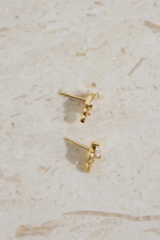 18K Gold Plated Autumn Leaves Earrings Gold