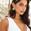 18k Gold Plated Blossom Love Earrings Gold
