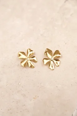 18k Gold Plated Blossom Love Earrings Gold
