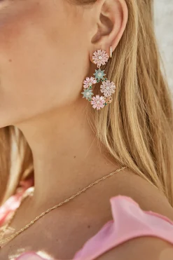 18k Gold Plated Blossom Magic Earrings Gold