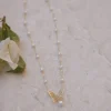 18K Gold Plated Butterfly Detail Necklace Gold