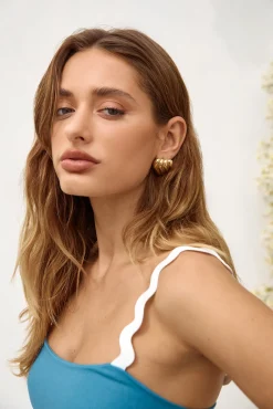 18k Gold Plated Fave Places Earrings Gold