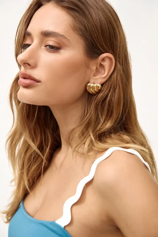 18k Gold Plated Fave Places Earrings Gold