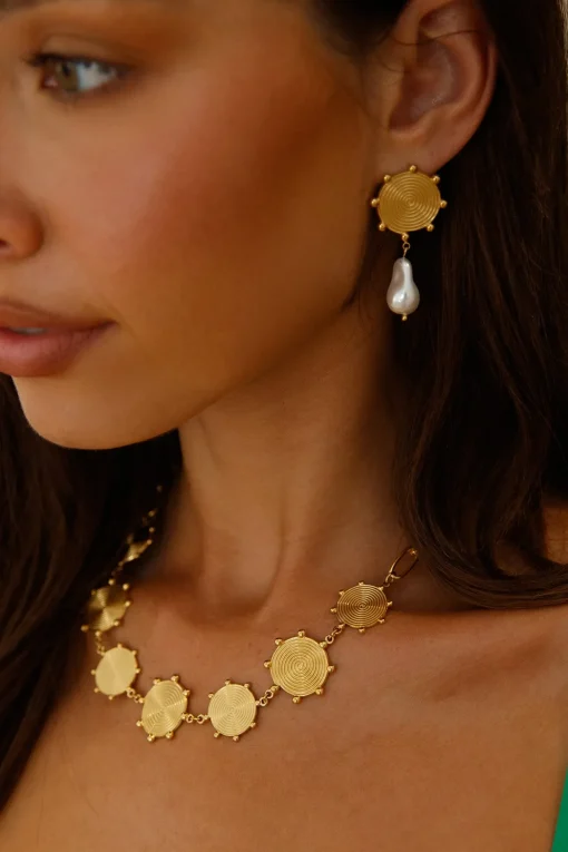 18k Gold Plated Gifted With Love Necklace Gold