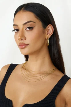 18k Gold Plated Goddess Past Necklace Gold