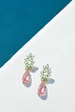 18k Gold Plated Island Treasure Earrings Gold