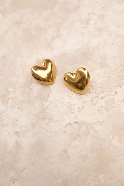 18k Gold Plated Lover Earrings Gold