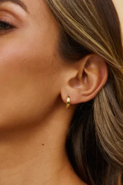 18k Gold Plated Mine Forever Earrings Gold