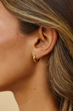 18k Gold Plated Mine Forever Earrings Gold
