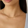 18K Gold Plated Queen Things Necklace Gold