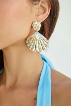 18K Gold Plated Sea Shine Earrings