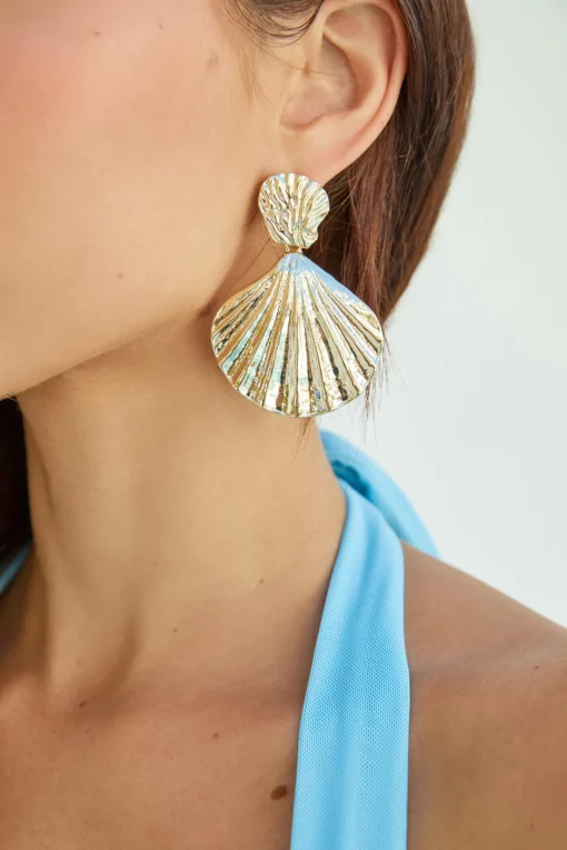 18K Gold Plated Sea Shine Earrings
