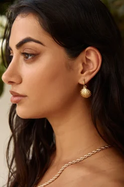 18k Gold Plated Shore Discovery Earrings Gold