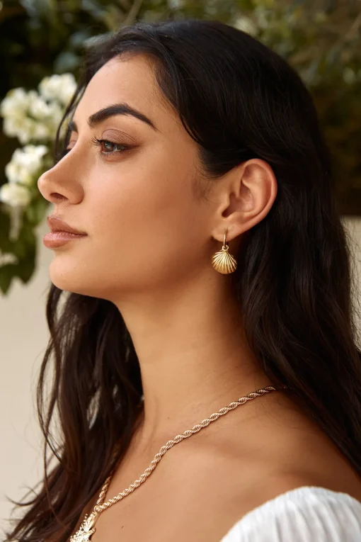 18k Gold Plated Shore Discovery Earrings Gold