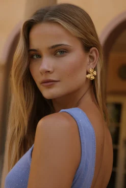 18k Gold Plated Spread Your Wings Earrings Gold