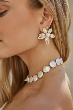 18k Gold Plated Starfish Bloom Earrings Gold