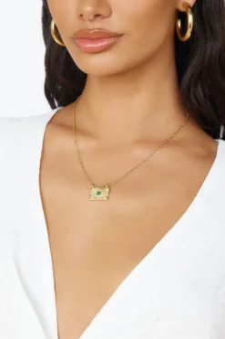 18k Gold Plated Treasure Box Necklace