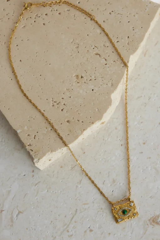 18k Gold Plated Treasure Box Necklace