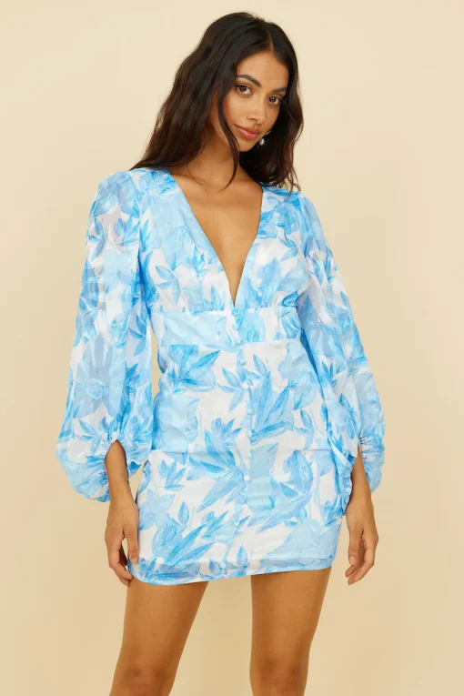 Kiss Kiss Dress Blue
