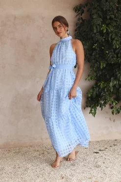 Kiss Me Maxi Dress Blue