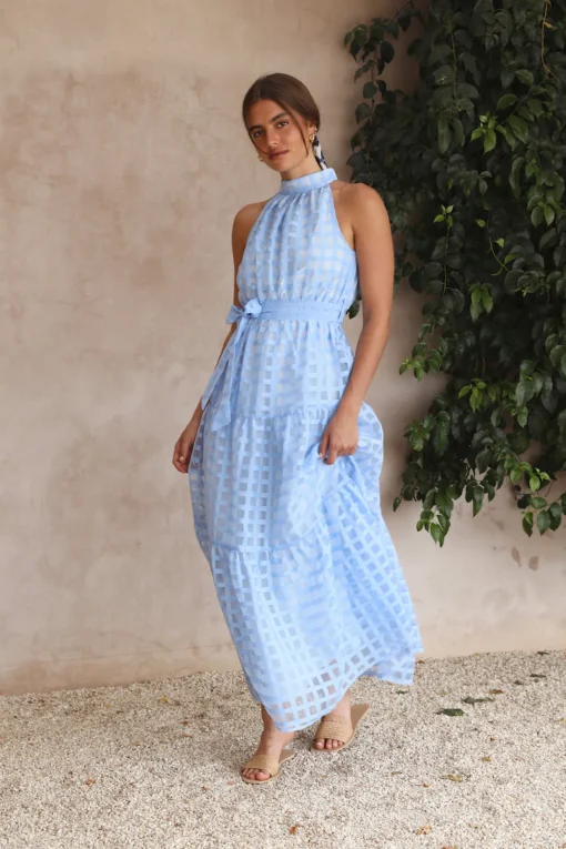 Kiss Me Maxi Dress Blue