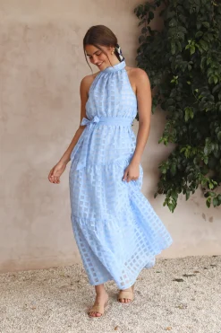 Kiss Me Maxi Dress Blue