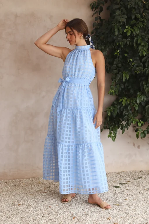 Kiss Me Maxi Dress Blue