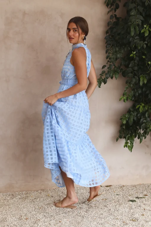 Kiss Me Maxi Dress Blue