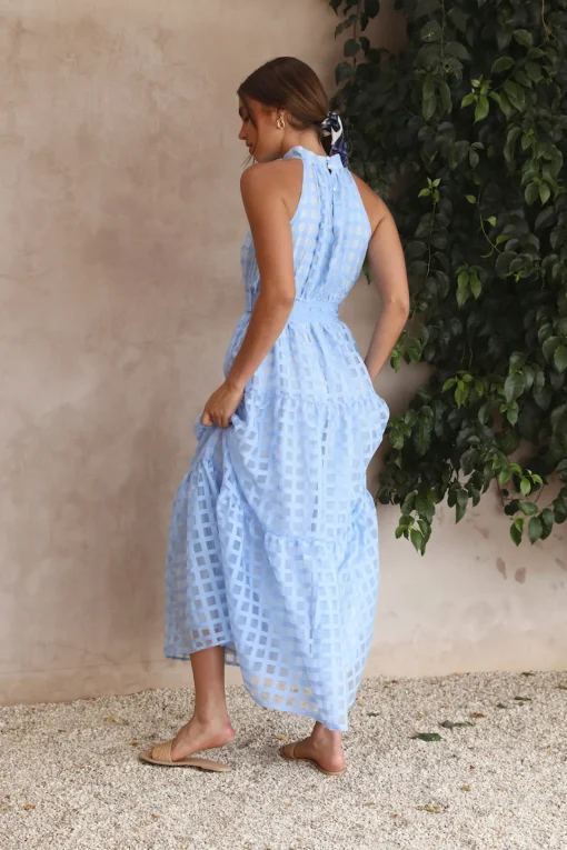 Kiss Me Maxi Dress Blue