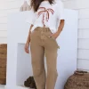 LEE High Baggy Carpenter Jeans Organic Tan