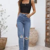 LEE Monique Corset Top Black Denim
