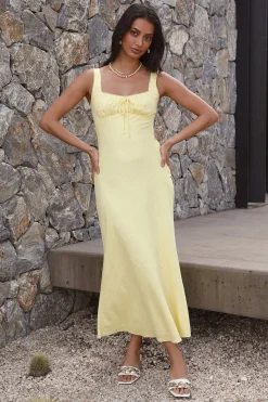 Lemon Squeeze Maxi Dress Yellow