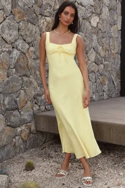 Lemon Squeeze Maxi Dress Yellow