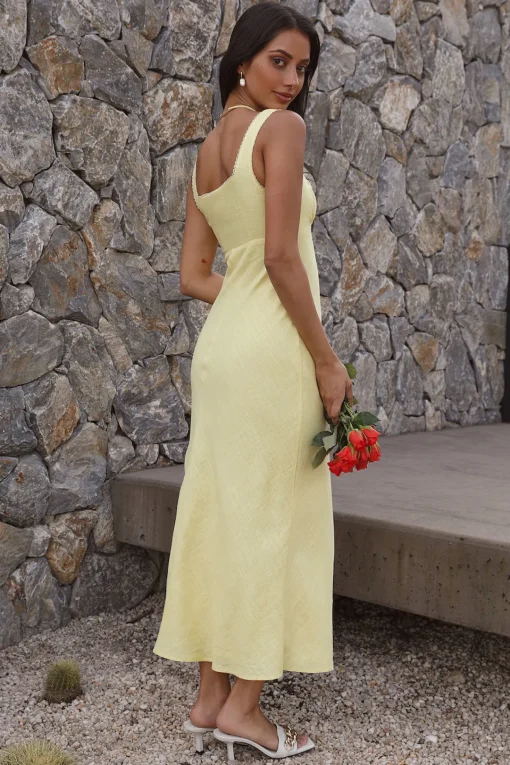 Lemon Squeeze Maxi Dress Yellow