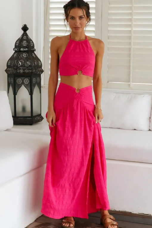 Lemon Tree Crop Top Pink