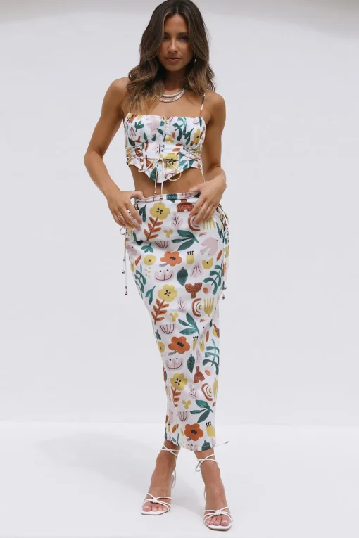 Let's Dance Maxi Skirt Multi