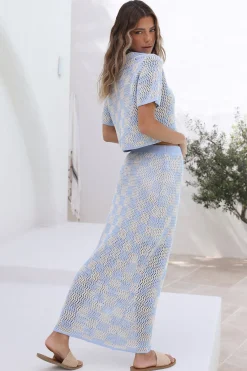 Lost Memories Maxi Skirt Blue