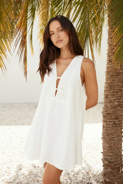 Love In Limoncello Mini Dress White