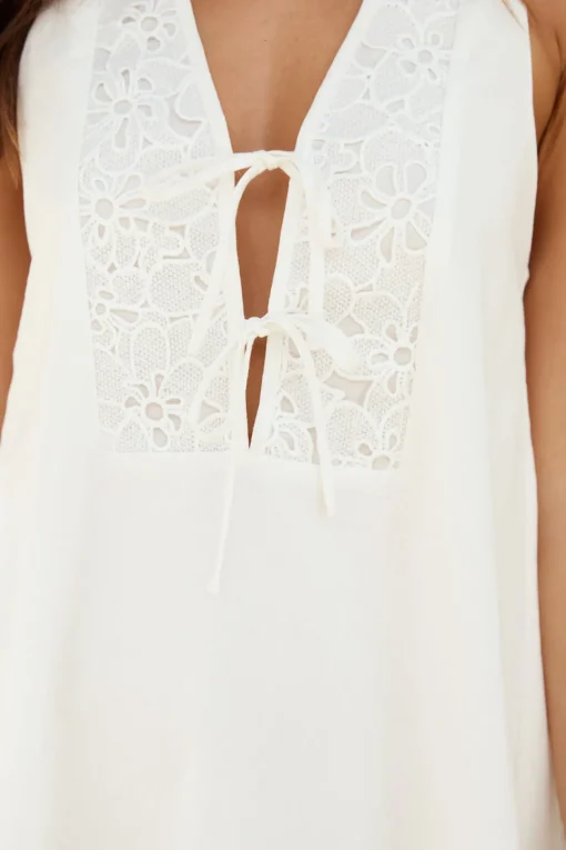 Love In Limoncello Mini Dress White