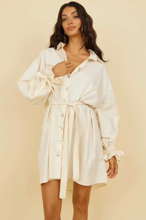 Lovely Days Mini Dress Cream